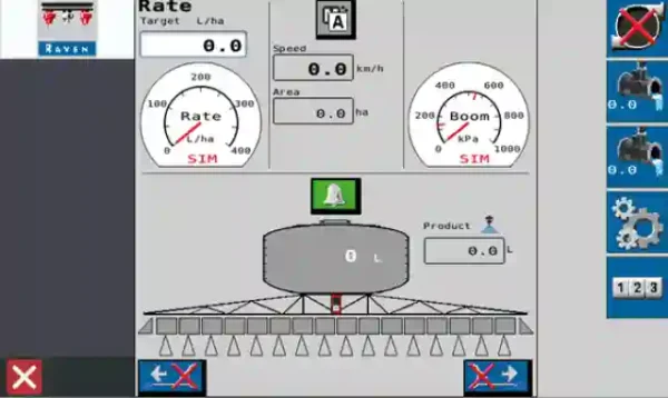 Pantalla de terminal universal ISOBUS con controlador de tareas integrado